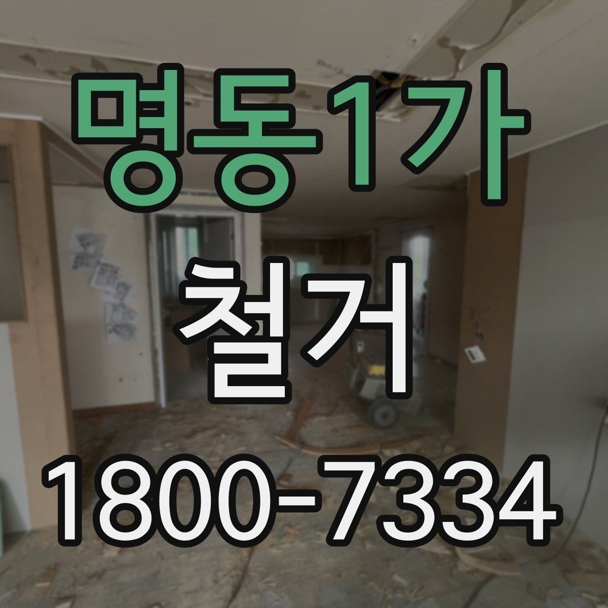 명동1가 철거 작업 전 사진으로 남겨둘 부분