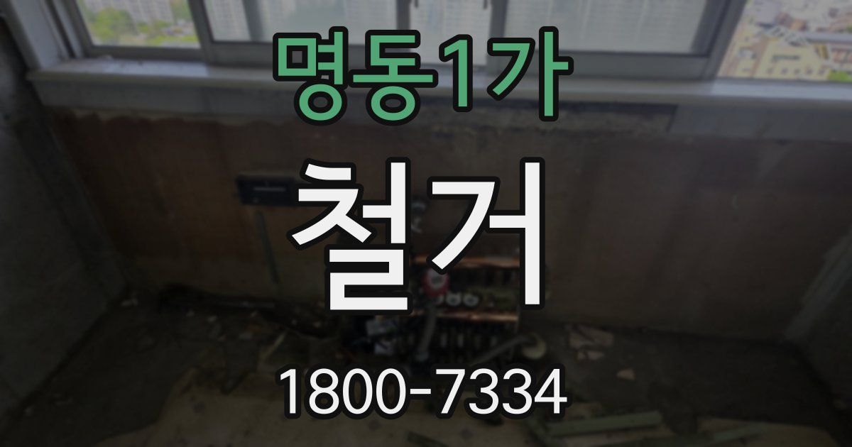 명동1가 철거