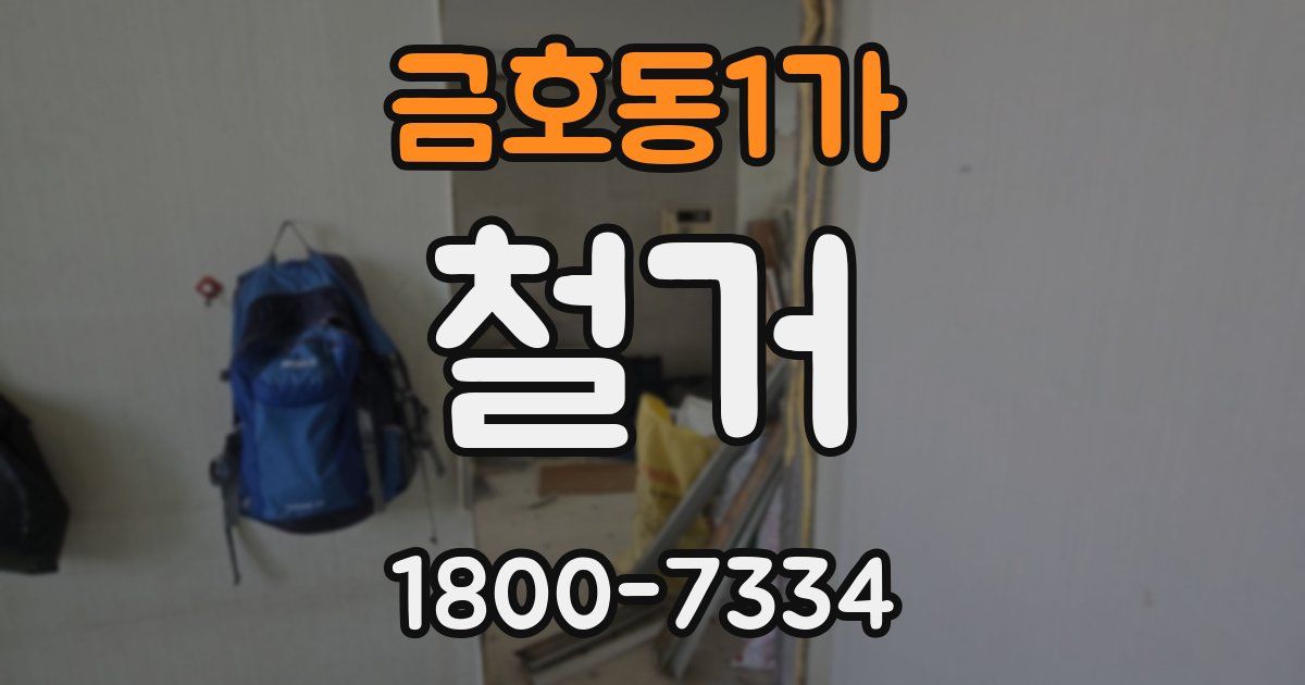 금호동1가 철거