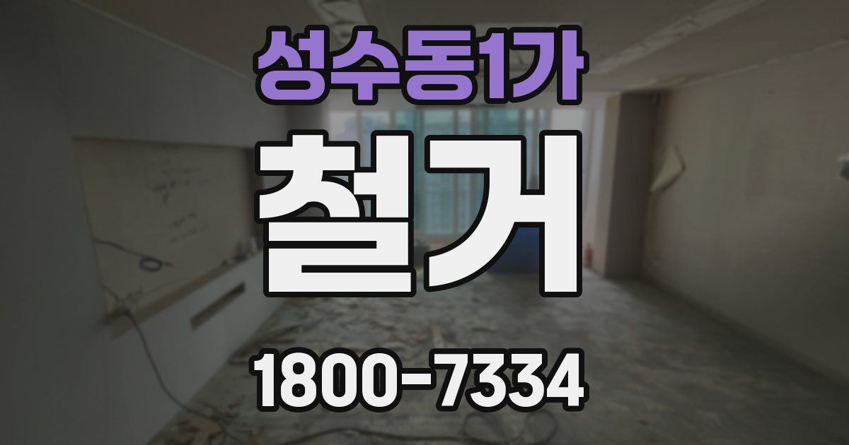 성수동1가 철거