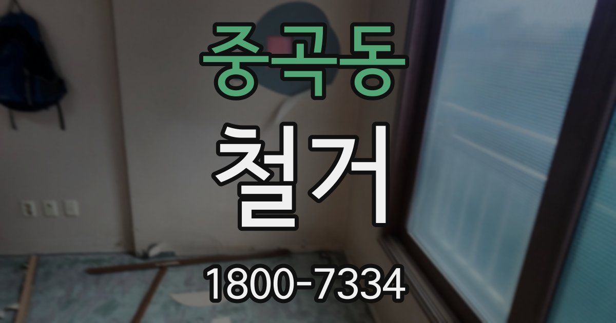 중곡동 철거