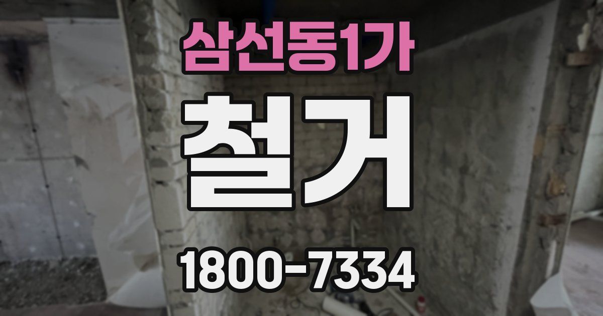 삼선동1가 철거