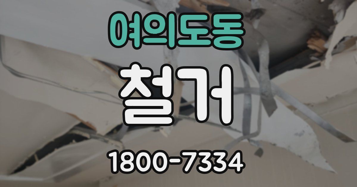 여의도동 철거