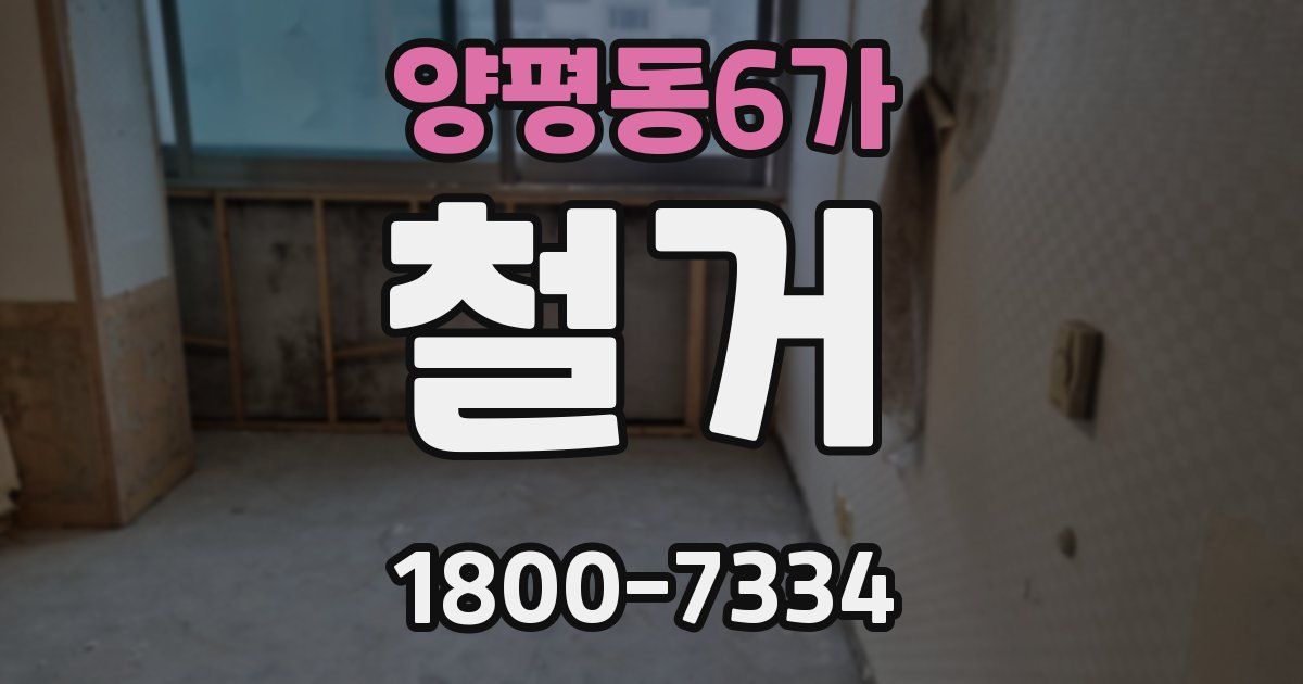 양평동6가 철거