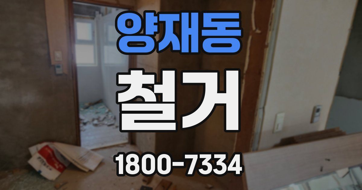 양재동 철거