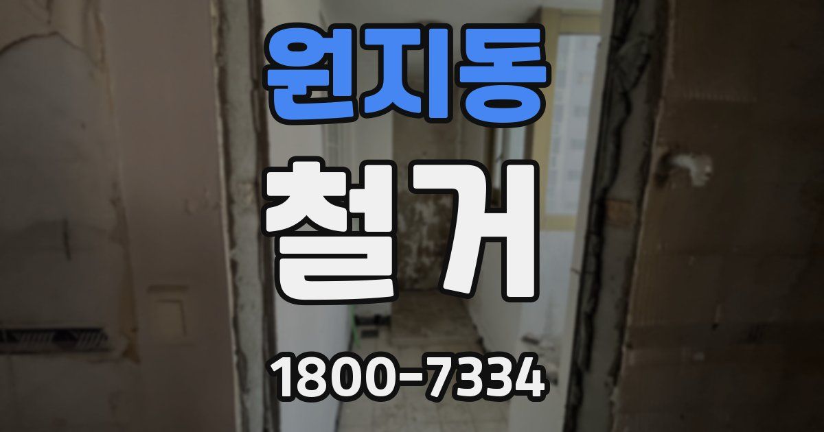 원지동 철거