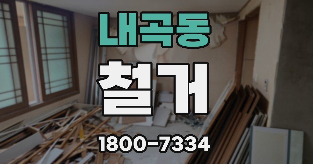 내곡동 철거