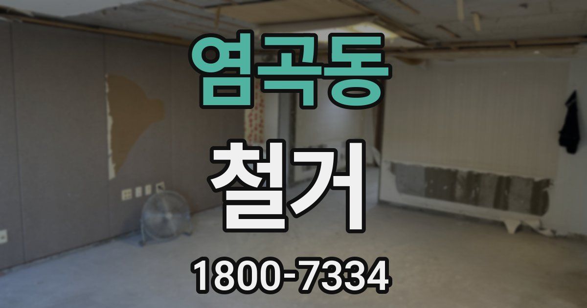 염곡동 철거