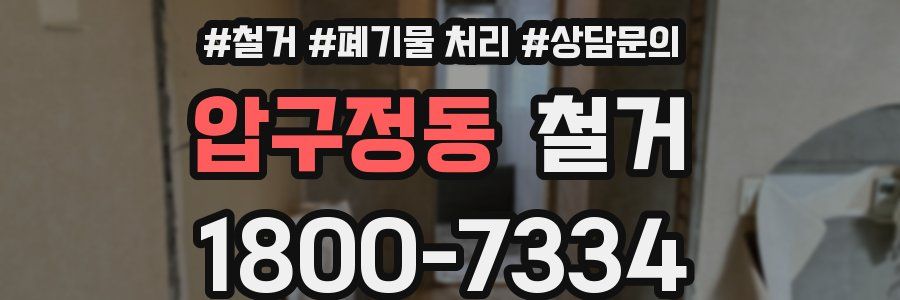 압구정동 철거