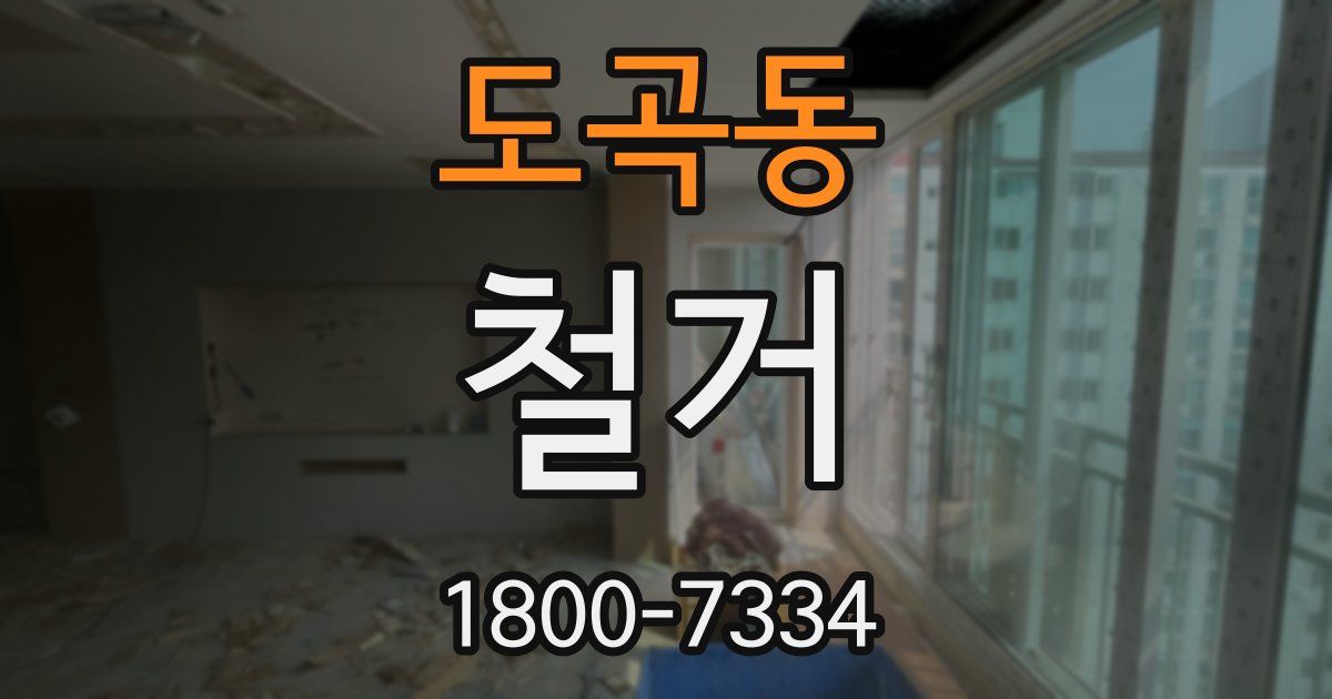 도곡동 철거