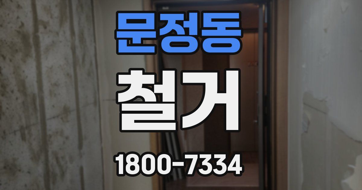 문정동 철거