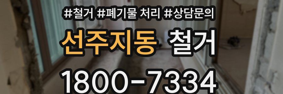 선주지동 철거