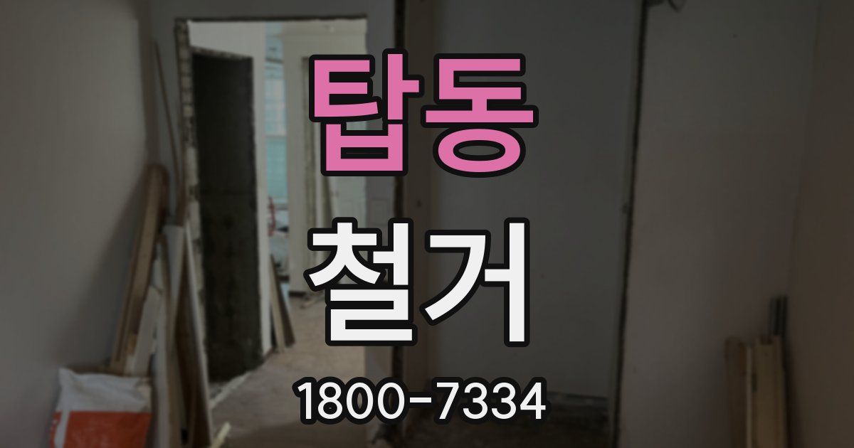 탑동 철거