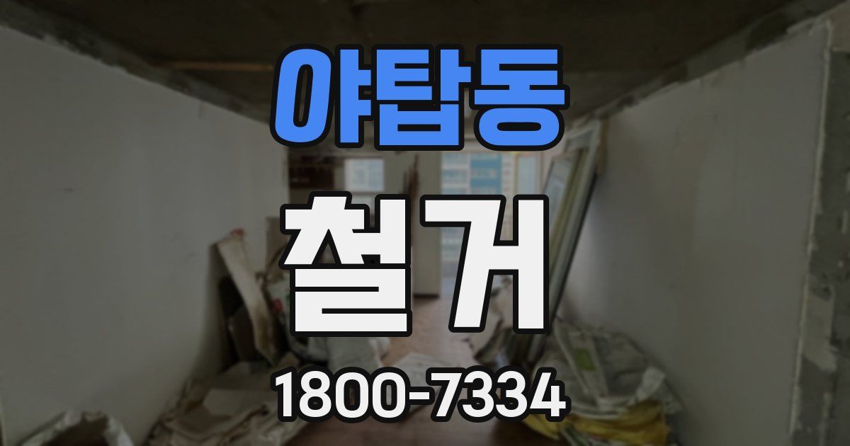 야탑동 철거