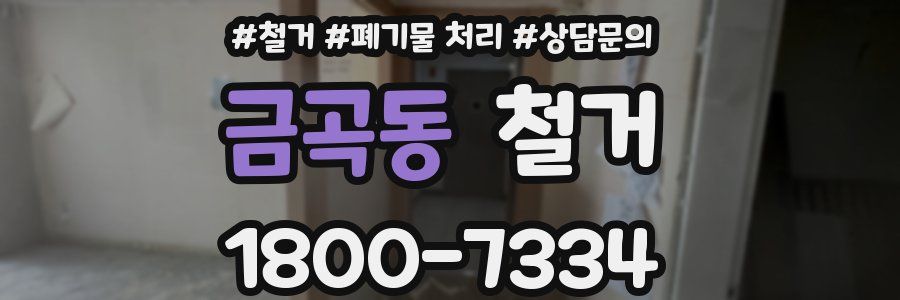 금곡동 철거