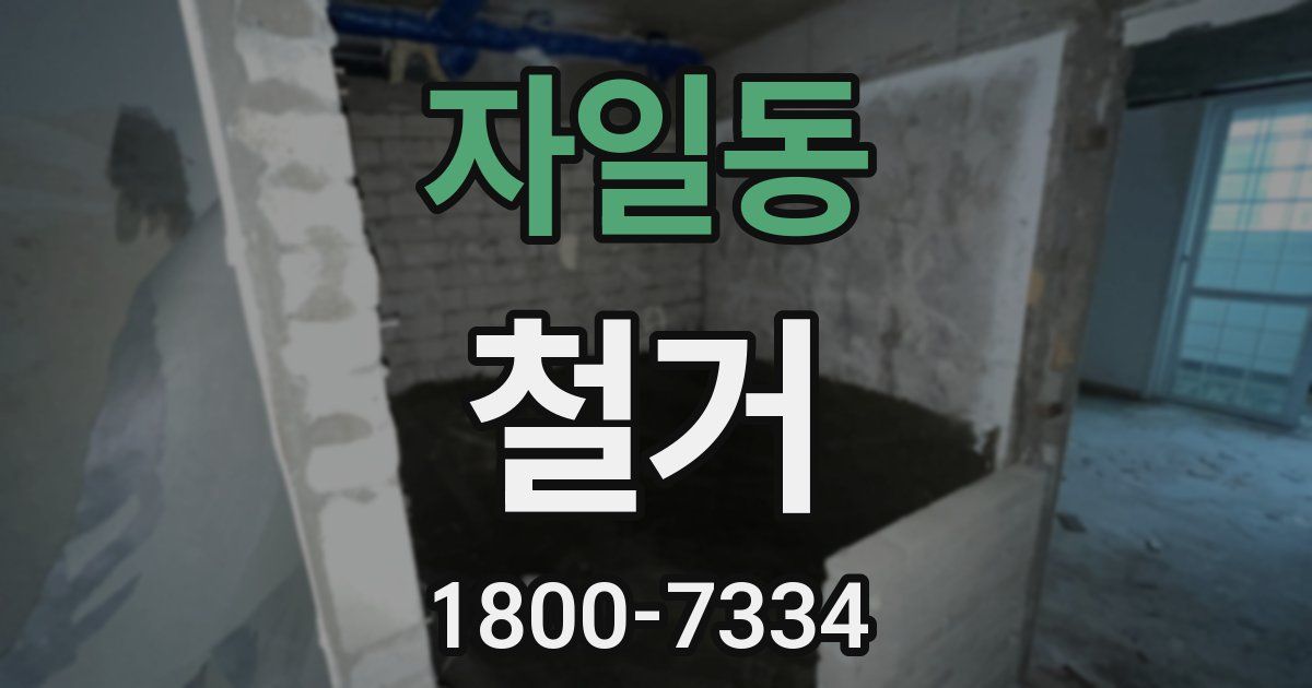 자일동 철거