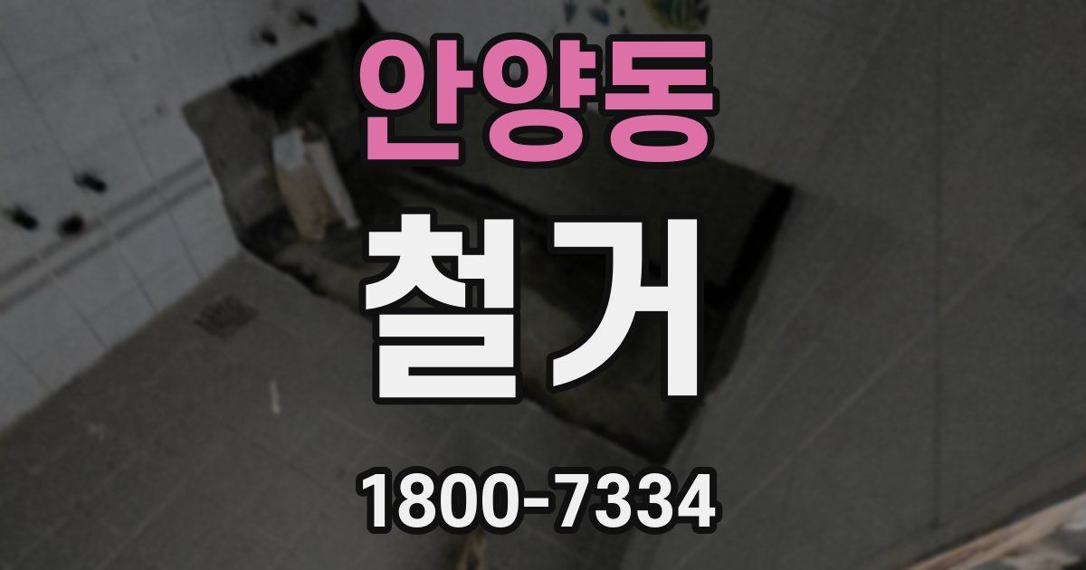 안양동 철거