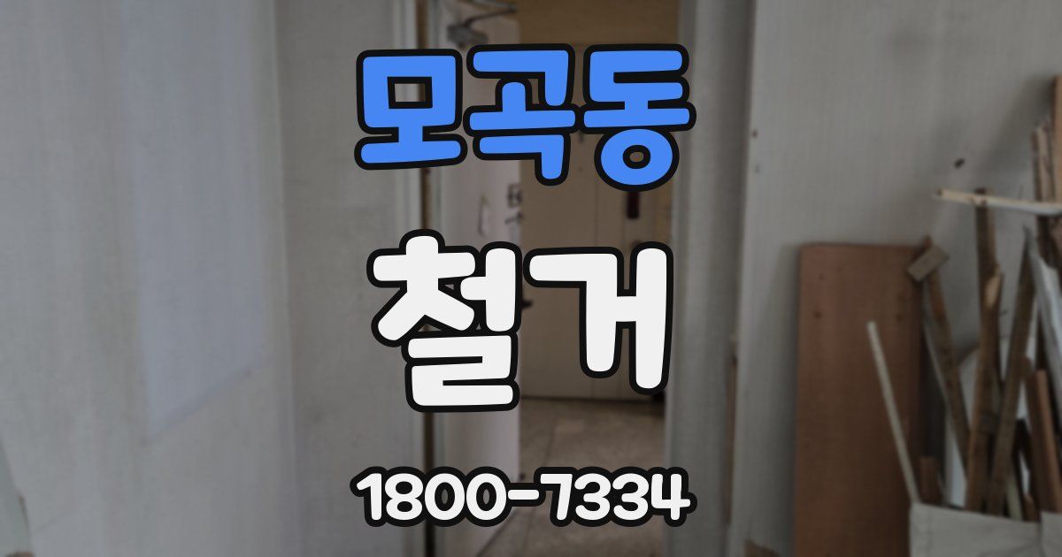 모곡동 철거