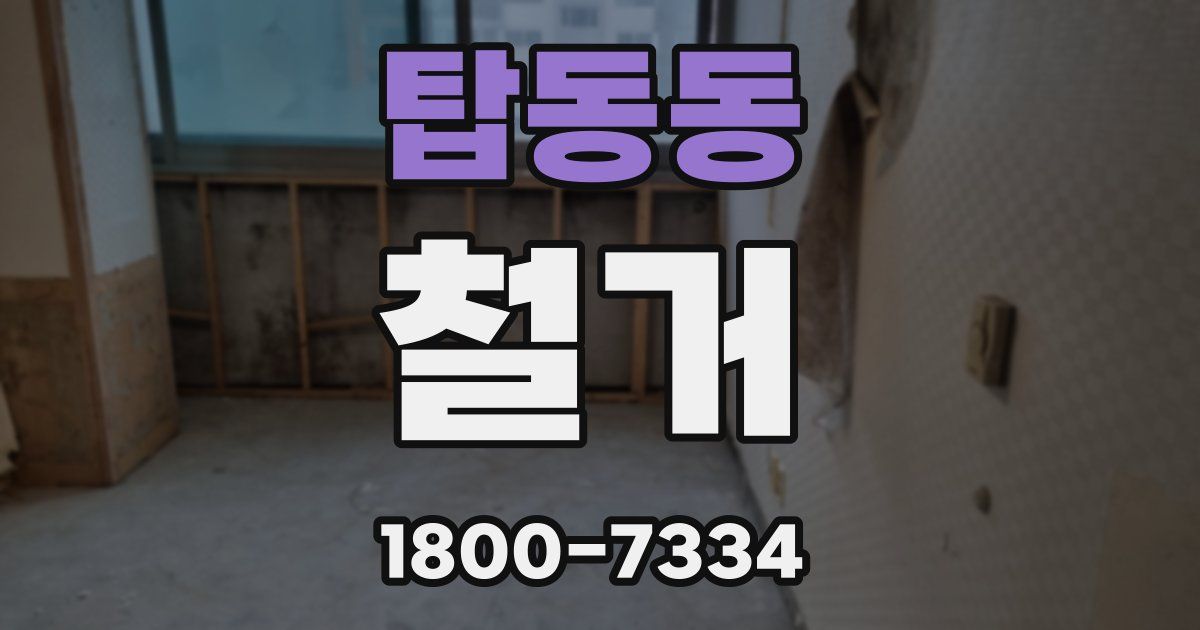 탑동동 철거
