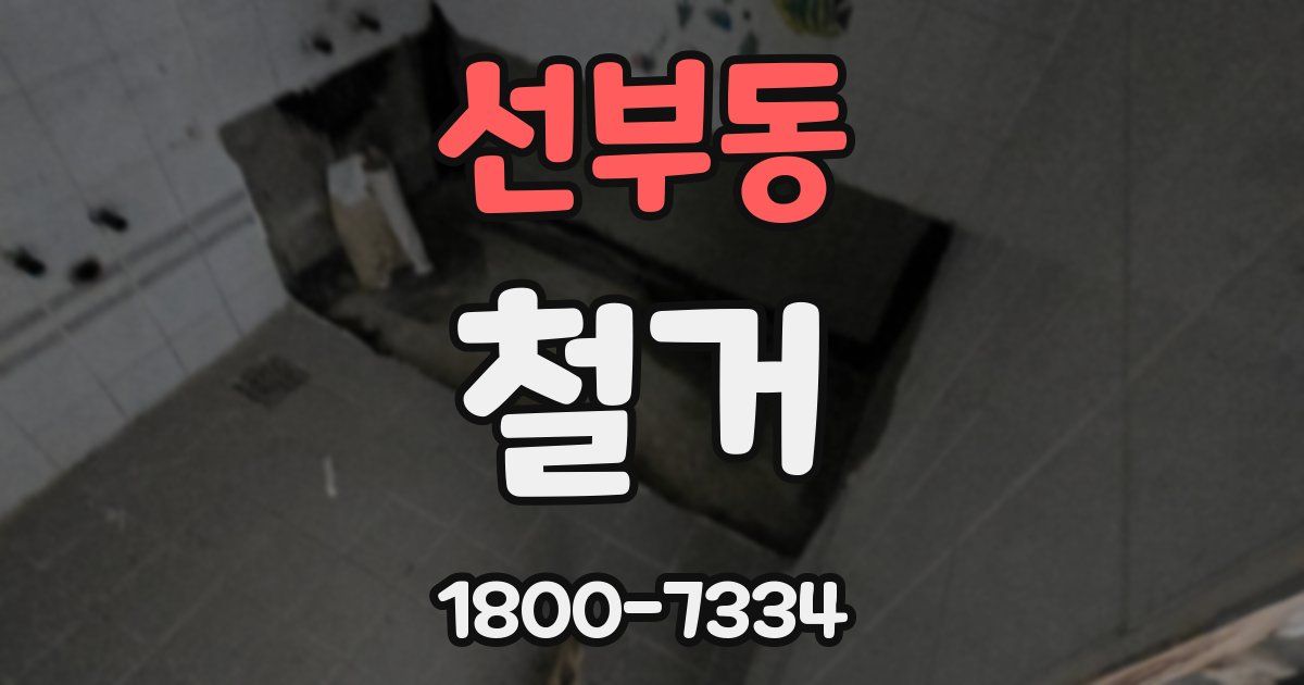 선부동 철거