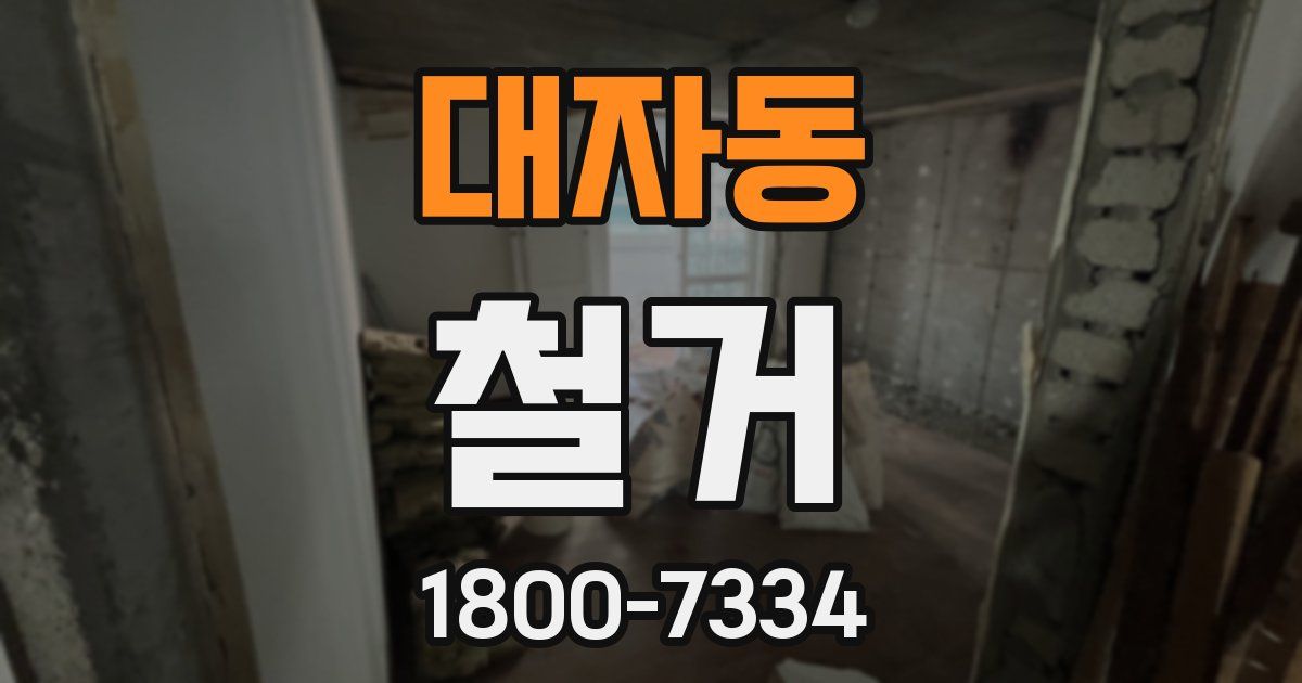 대자동 철거