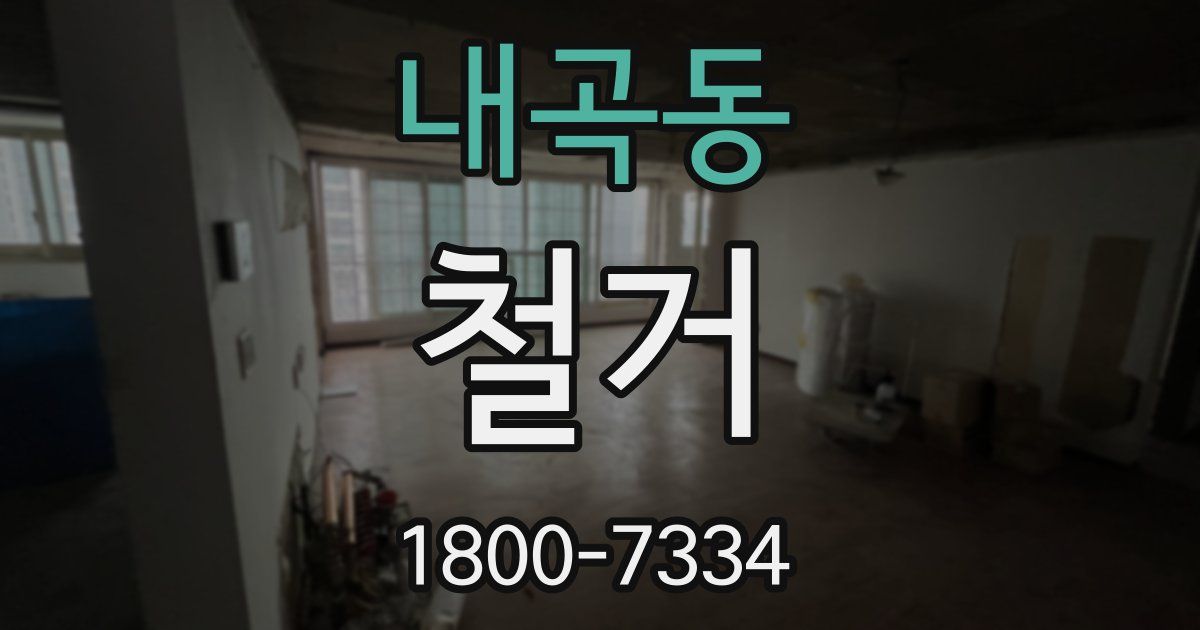 내곡동 철거