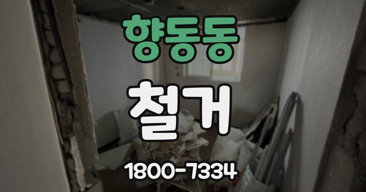 향동동 철거
