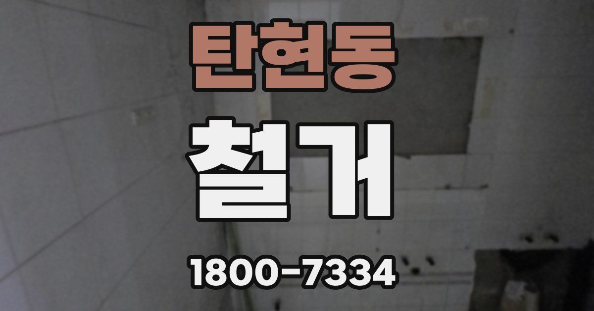 탄현동 철거