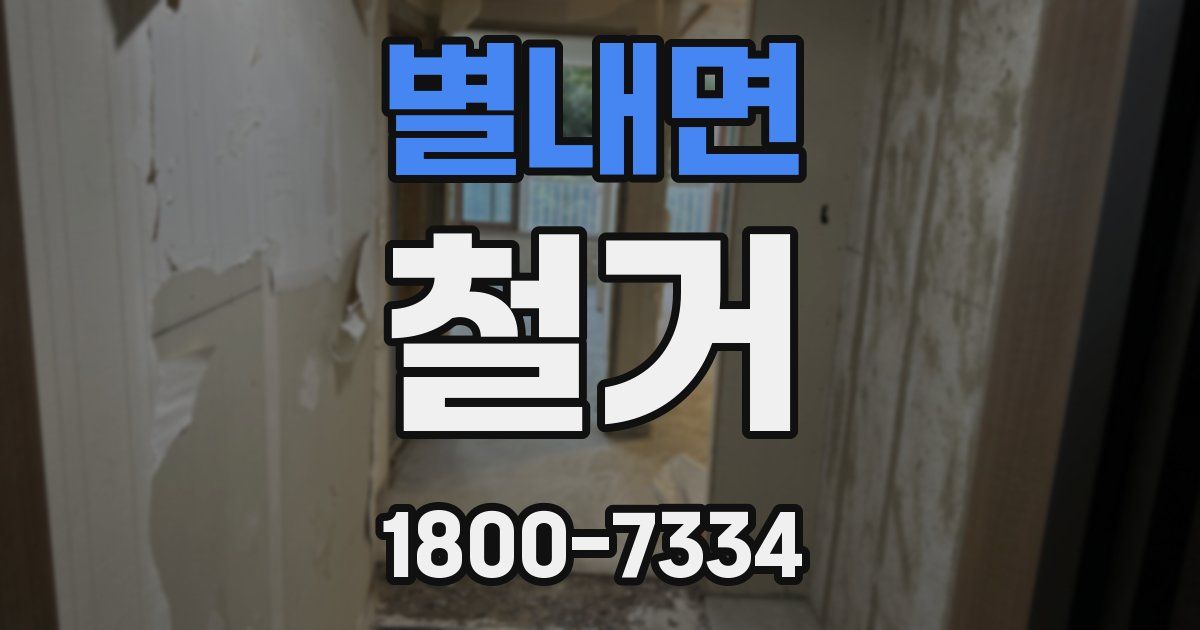 별내면 철거