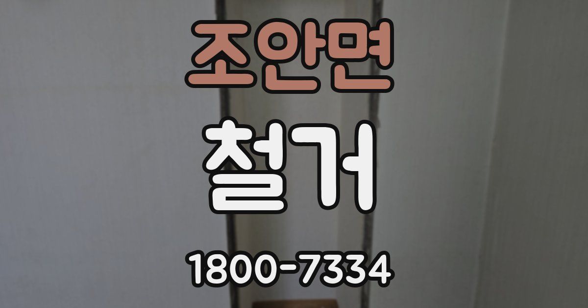 조안면 철거
