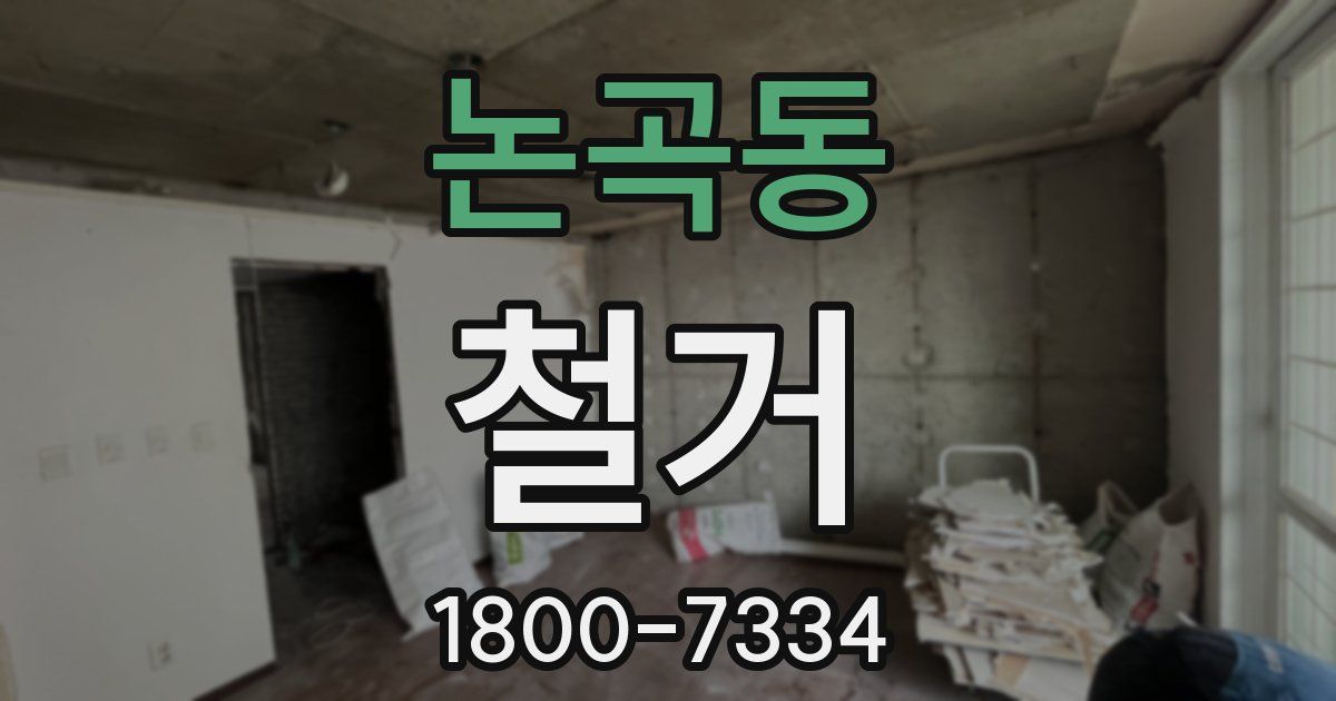 논곡동 철거