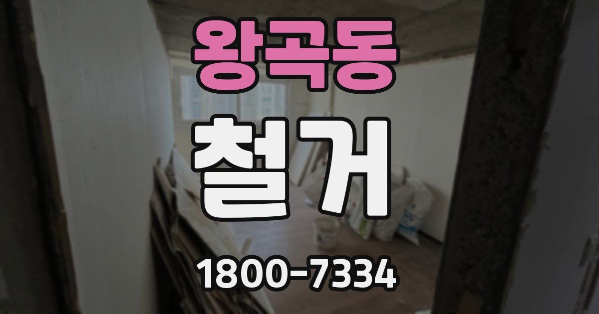 왕곡동 철거