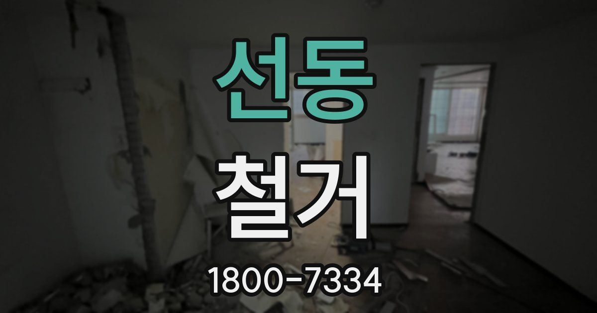 선동 철거