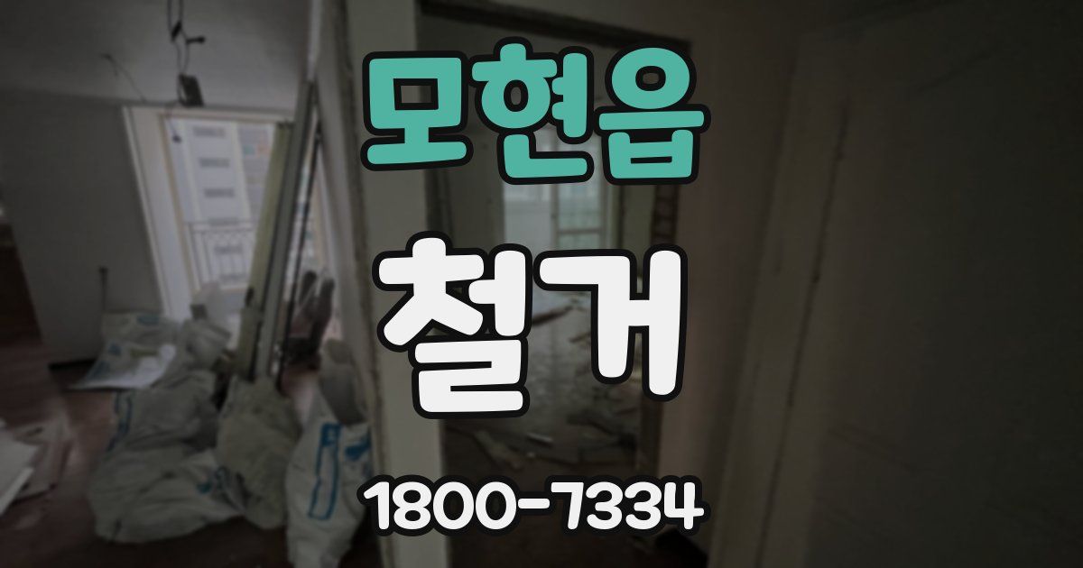 모현읍 철거