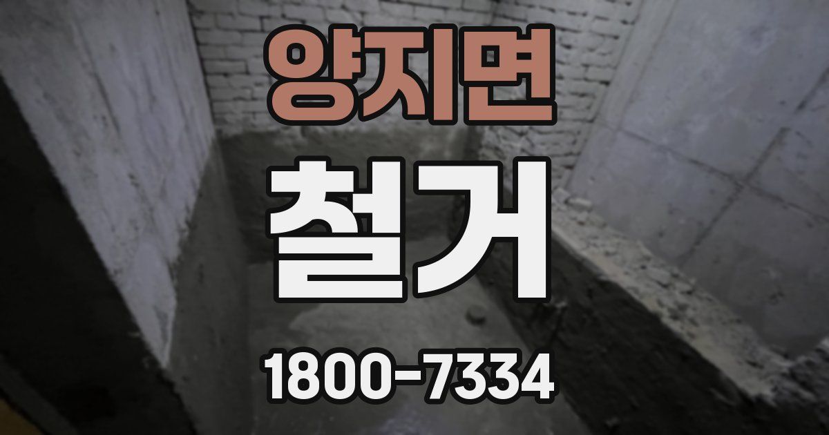 양지면 철거