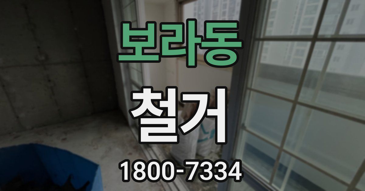 보라동 철거