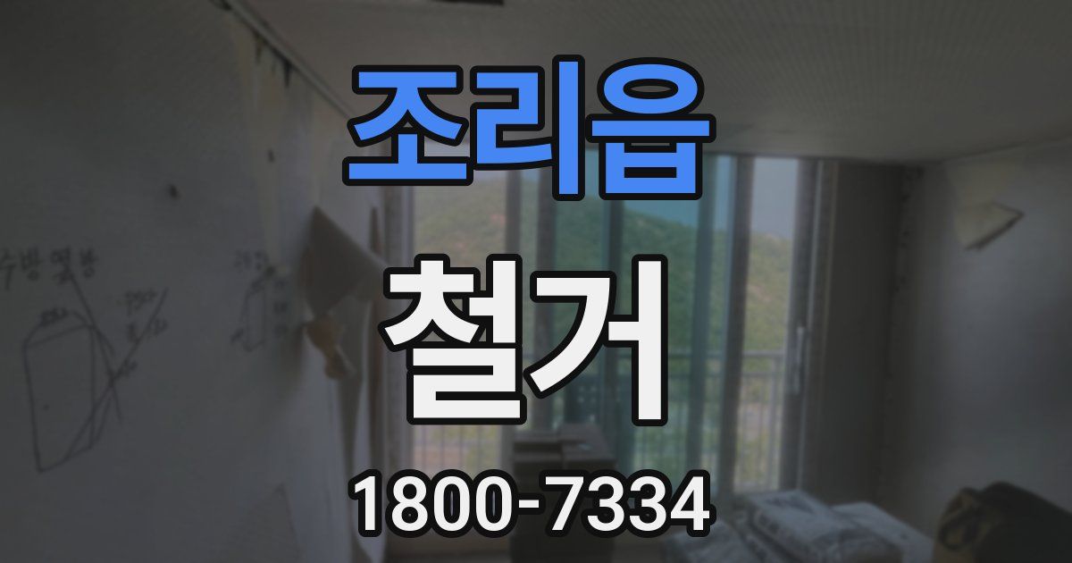 조리읍 철거