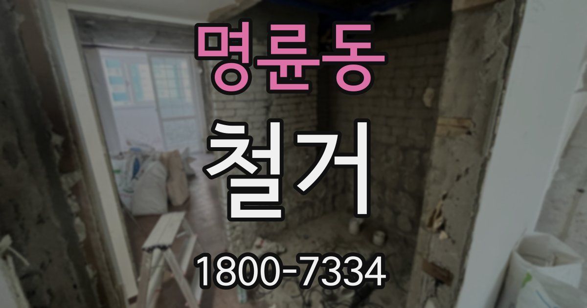 명륜동 철거