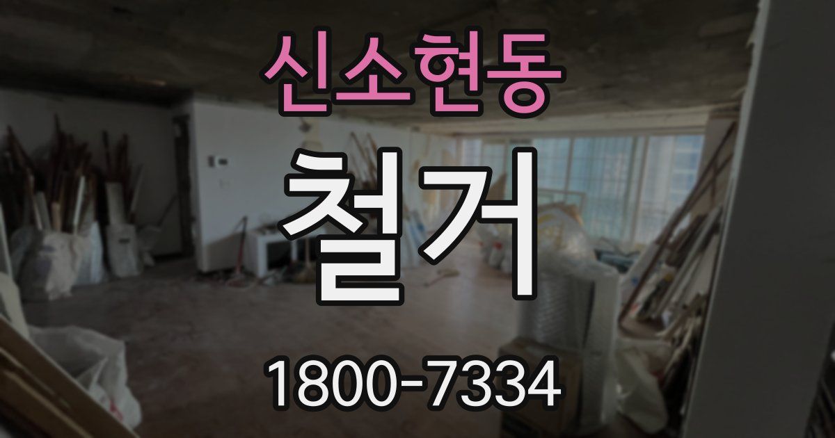 신소현동 철거