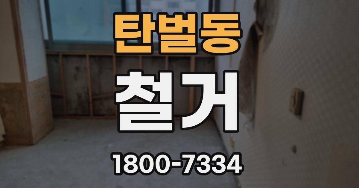 탄벌동 철거