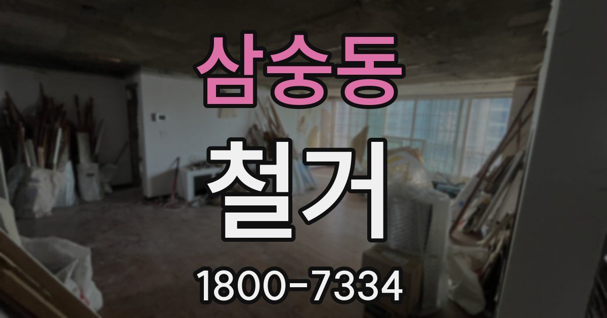 삼숭동 철거