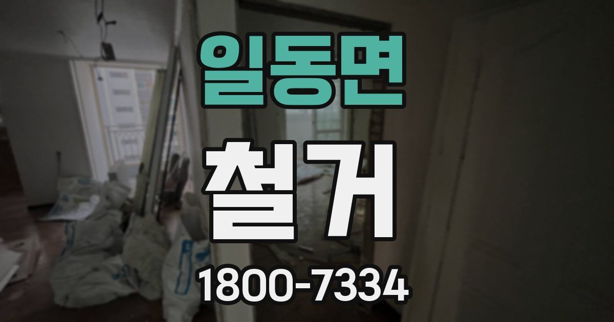 일동면 철거