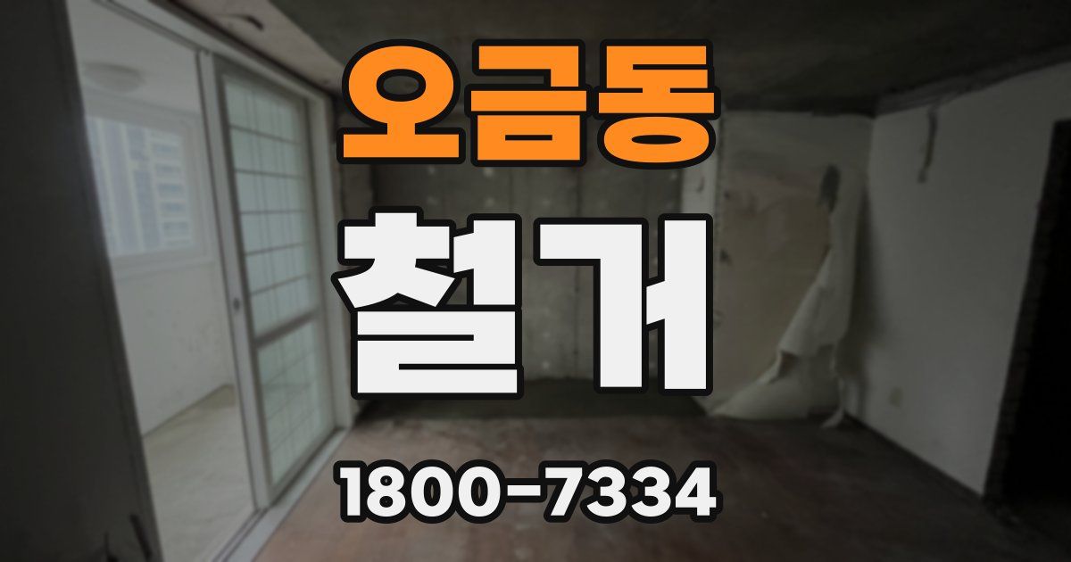 오금동 철거