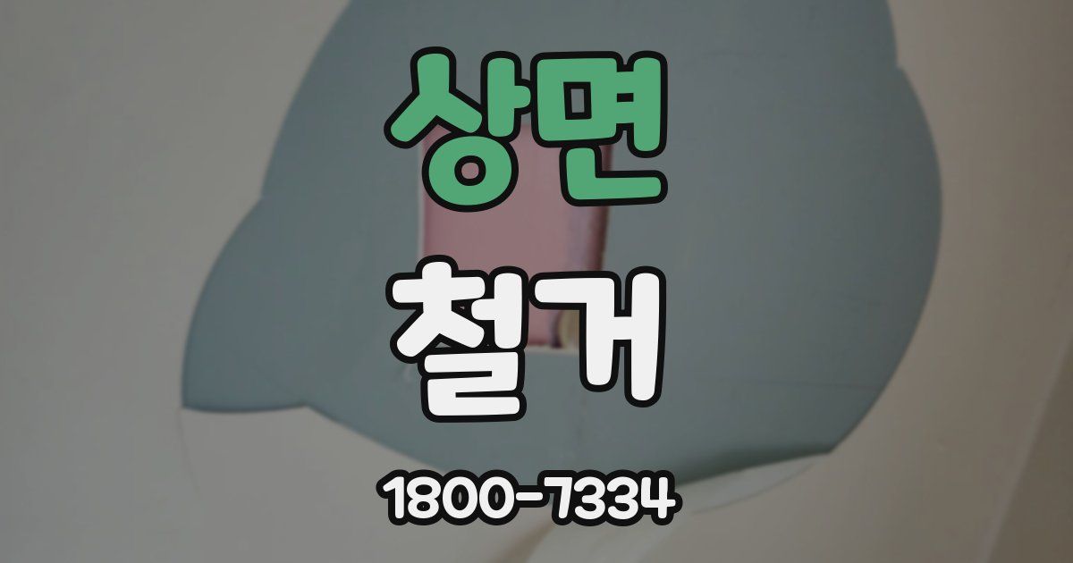 상면 철거