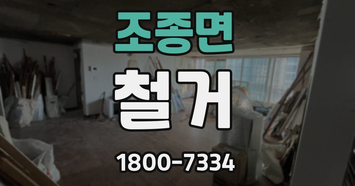 조종면 철거