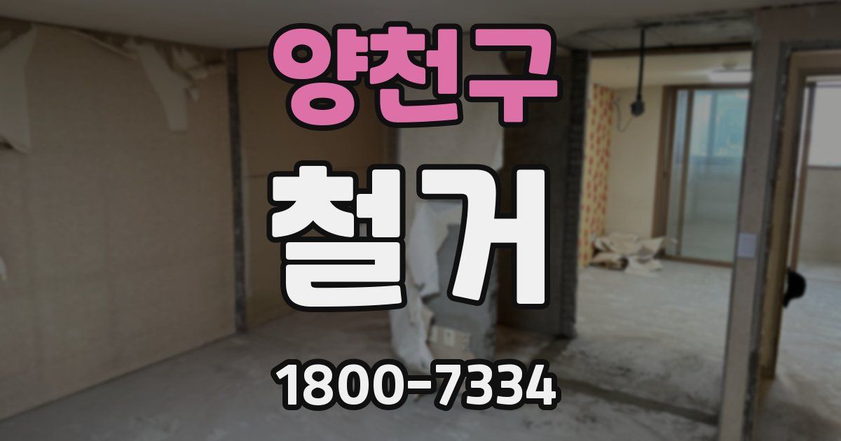 양천구 철거