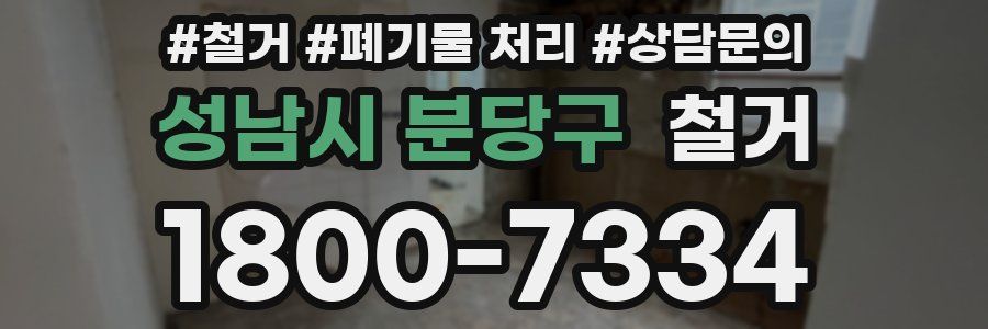 성남시 분당구 철거