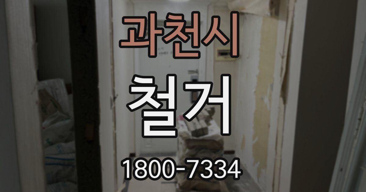 과천시 철거