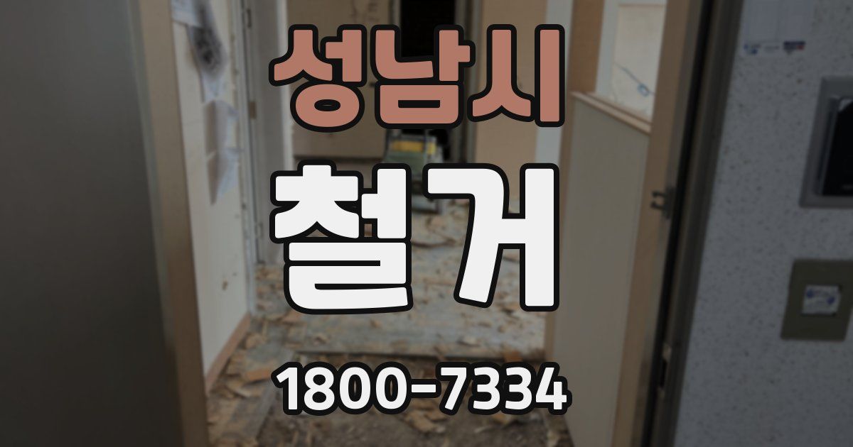 성남시 철거