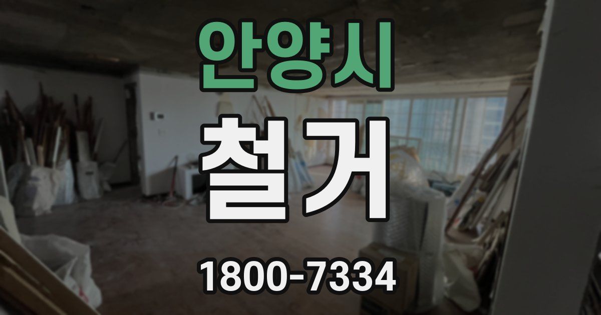 안양시 철거